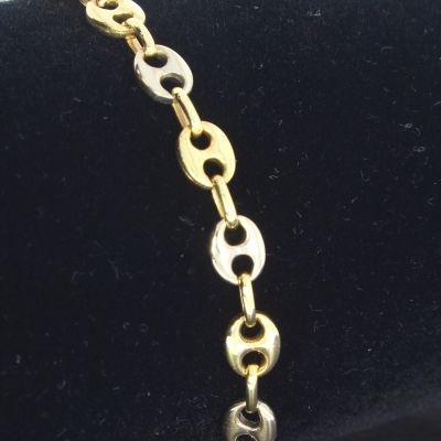 Hübsches Bicolor Armband 14 Karat