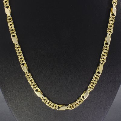 Designkette Gelbgold 585 14 Karat 49 cm 