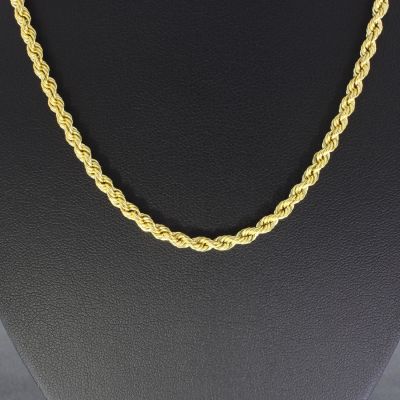 Kordelkette Gelbgold 585 14 Karat 45 cm 