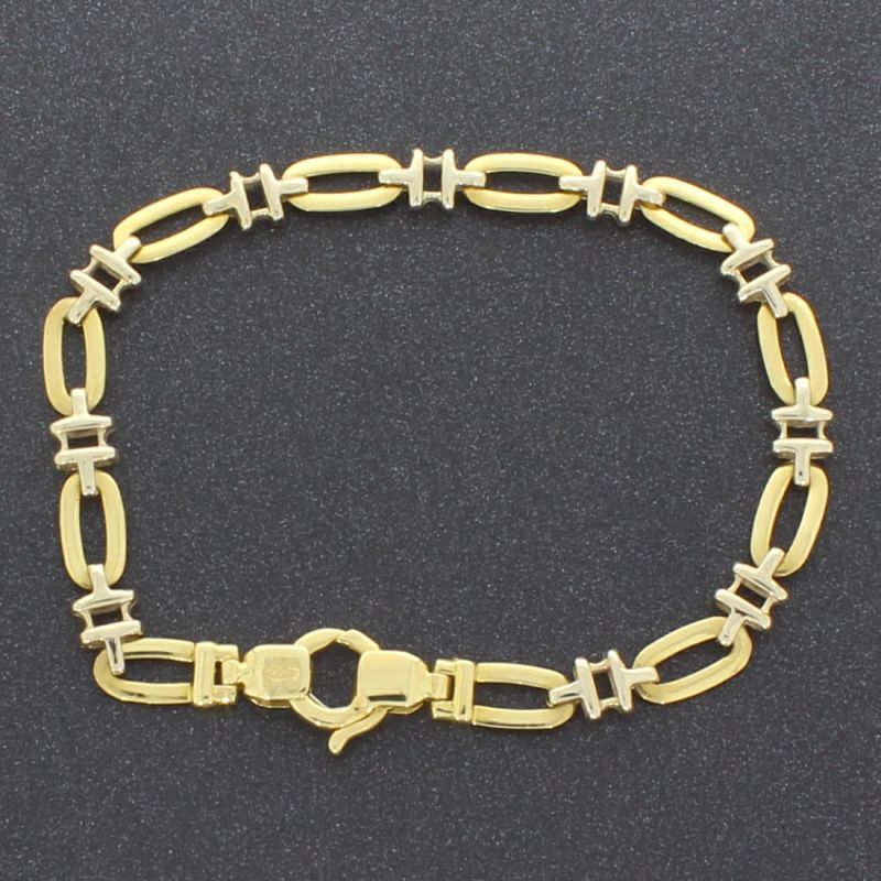 Designarmband Bicolor 750 18 Karat 18 cm 