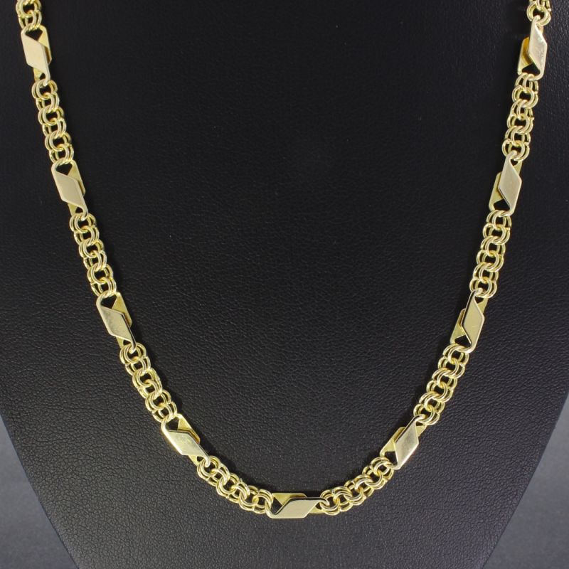 Designkette Gelbgold 585 14 Karat 49 cm 