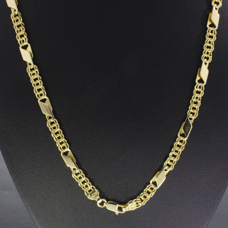 Designkette Gelbgold 585 14 Karat 49 cm 