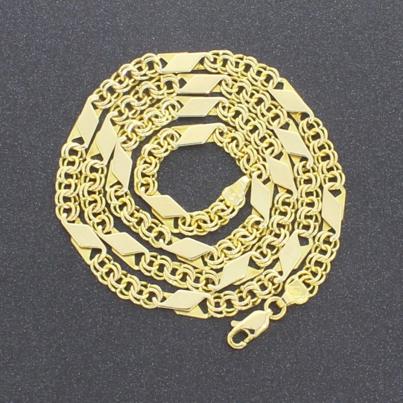 Designkette Gelbgold 585 14 Karat 49 cm 