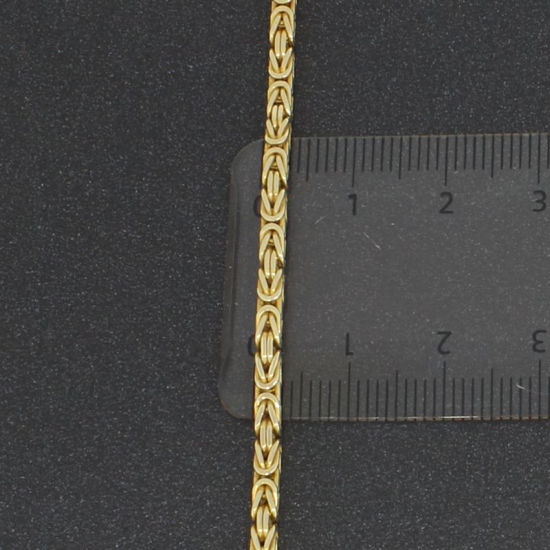Königskettenarmband Gelbgold 585 14 Karat 17,5 cm
