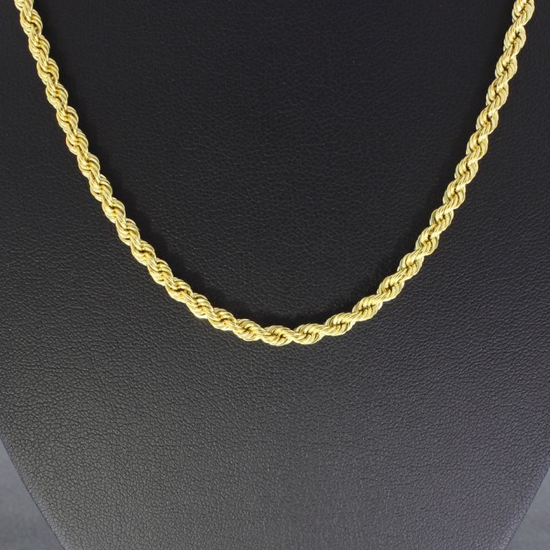 Kordelkette Gelbgold 585 14 Karat 45 cm 
