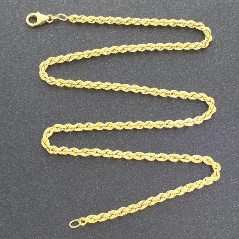 Kordelkette Gelbgold 585 14 Karat 45 cm 