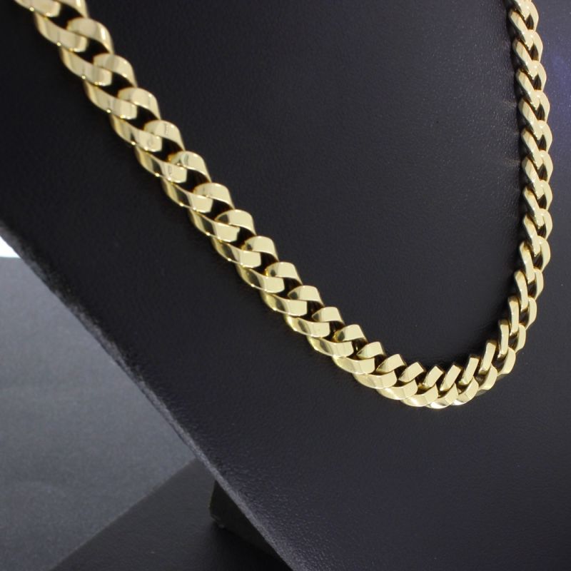 Panzerkette Gelbgold 585 14 Karat 46 cm 