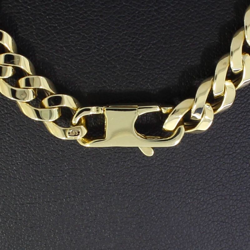 Panzerkette Gelbgold 585 14 Karat 46 cm 