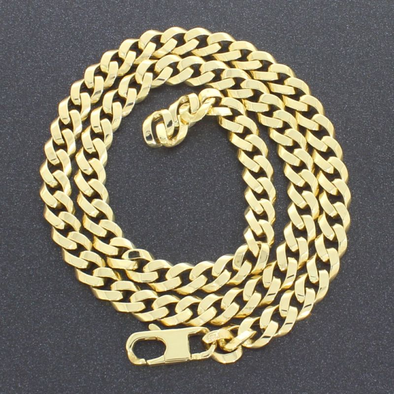 Panzerkette Gelbgold 585 14 Karat 46 cm 