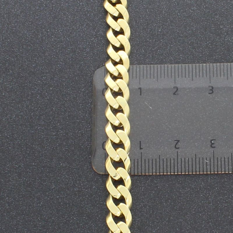 Panzerkette Gelbgold 585 14 Karat 46 cm 