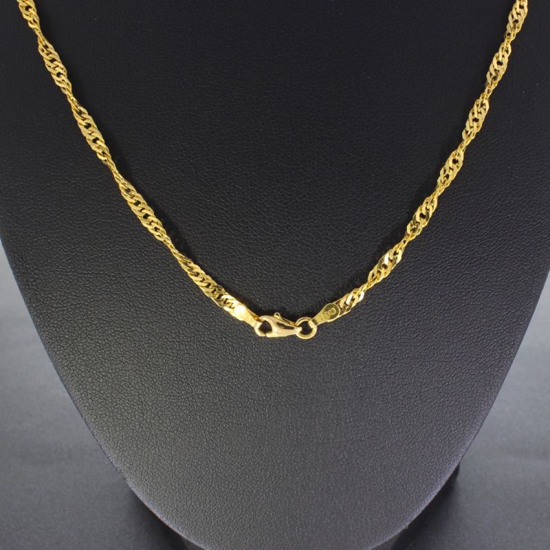 Singapurkette Gelbgold 916 22 Karat 65 cm 