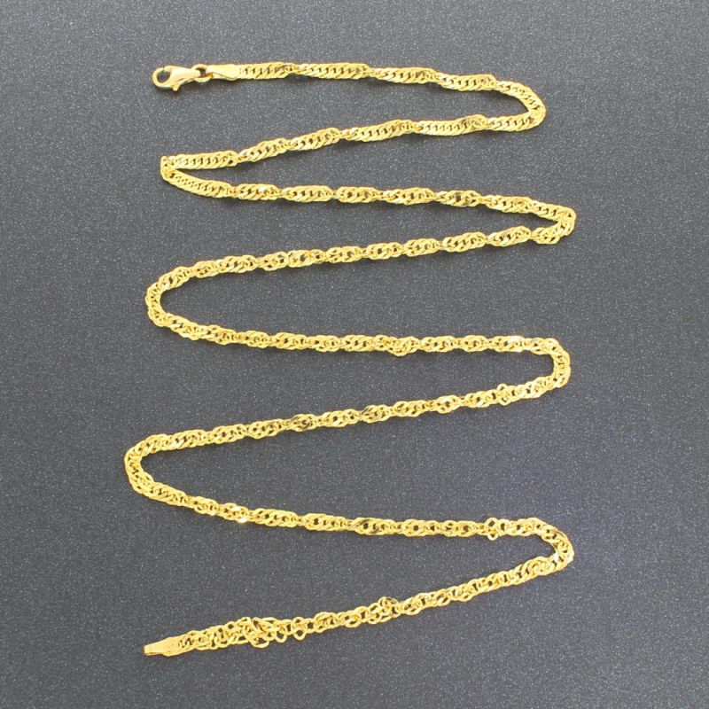 Singapurkette Gelbgold 916 22 Karat 65 cm 