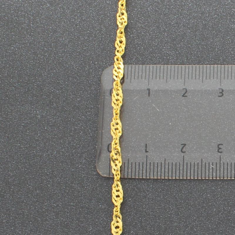Singapurkette Gelbgold 916 22 Karat 65 cm 