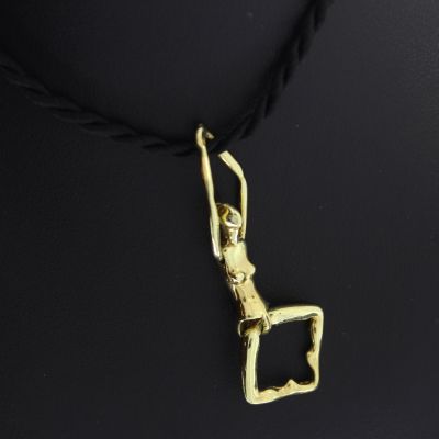 Außergewöhnlicher Anhänger Frauenbildnis 750 18 Karat Gelbgold