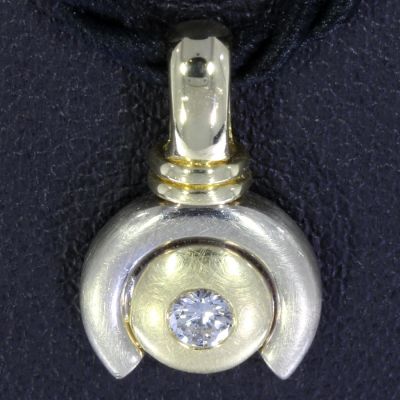 Brillant Anhänger Bicolor 585 14 Karat 