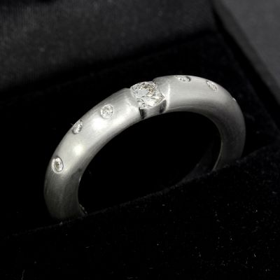 Brillant Ring 750er 18 Karat Weißgold 0,20 Carat