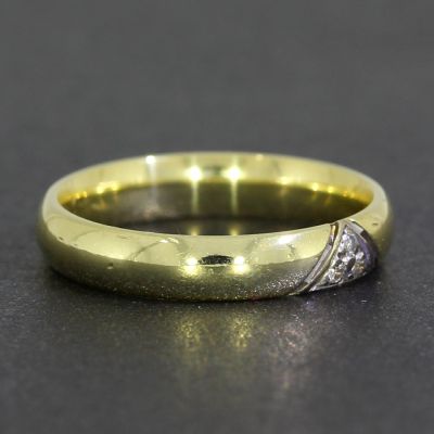 Brillantring Gelbgold 585 14 Karat 0,03 Ct 