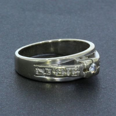 Brillantring Weißgold 585 14 Karat 0,04 Ct 