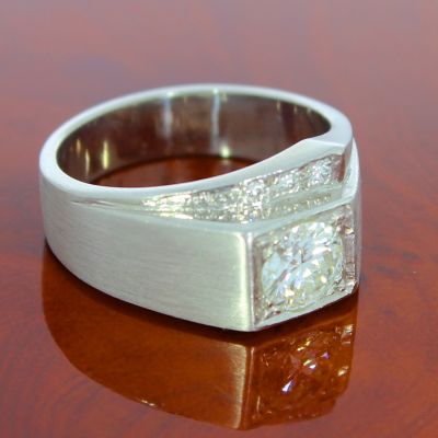 Diamant Ring 900 Platin 1,15 Carat