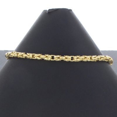 Königskettenarmband Gelbgold 585 14 Karat 23 cm 