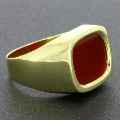 Karneol Ring Gelbgold 585 14 Karat 