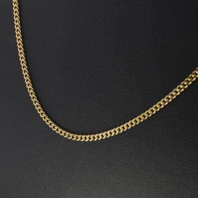 Feine Panzerkette Gelbgold 333 8 Karat 46,5 cm 