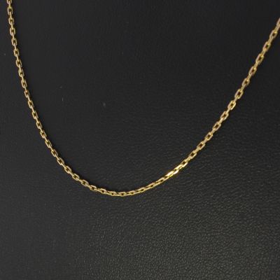 Zierliche Ankerkette Gelbgold 585 14 Karat 45,5 cm 