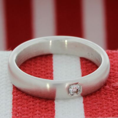 Tiffany & Co. Lucida Classic Diamantring 0,05 Ct 950er Platin 
