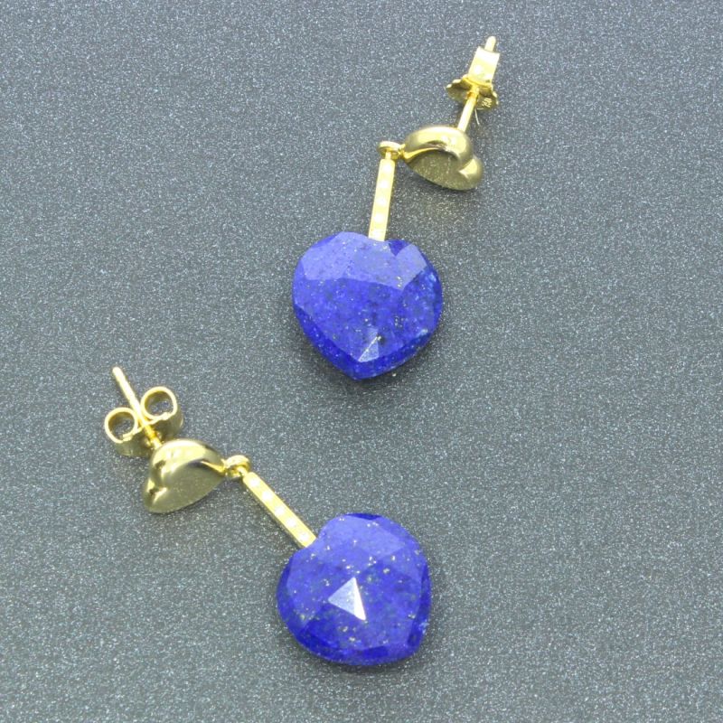 Lapislazuli Brillant Ohrhänger Gelbgold 750 18 Karat 