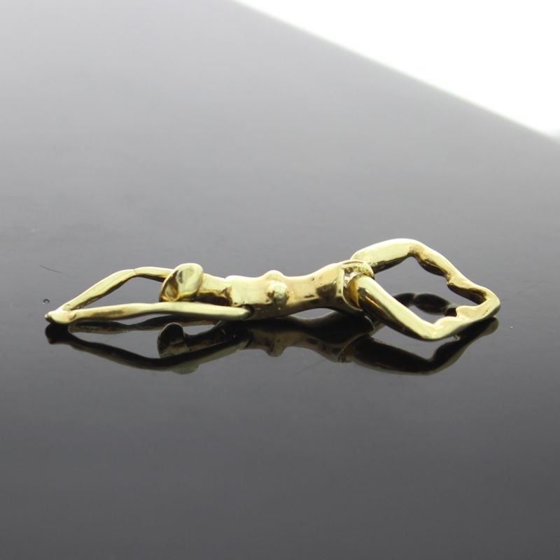 Außergewöhnlicher Anhänger Frauenbildnis 750 18 Karat Gelbgold