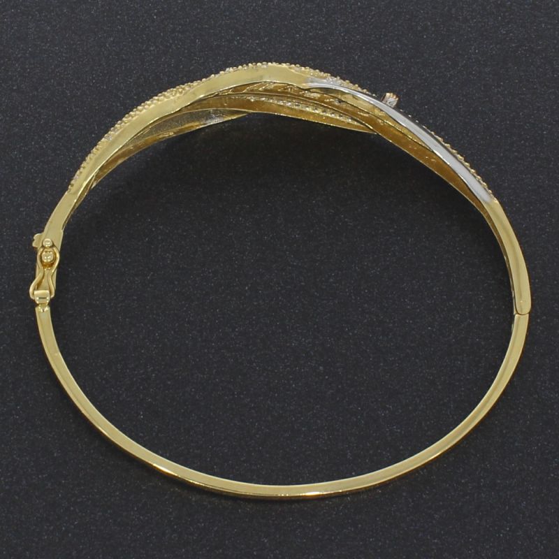 Armreif Tricolor 585 14 Karat Farbsteine 