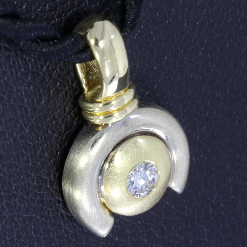 Brillant Anhänger Bicolor 585 14 Karat 