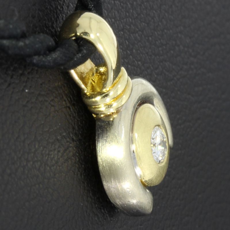 Brillant Anhänger Bicolor 585 14 Karat 