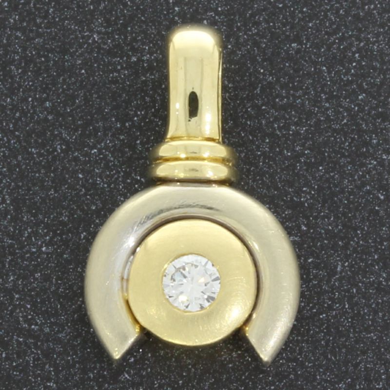 Brillant Anhänger Bicolor 585 14 Karat 