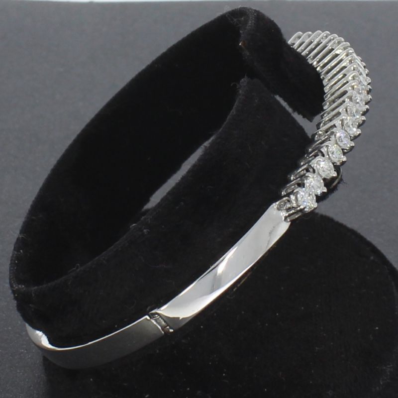 Brillant Armreif Weißgold 750 18 Karat 1,16 Ct 