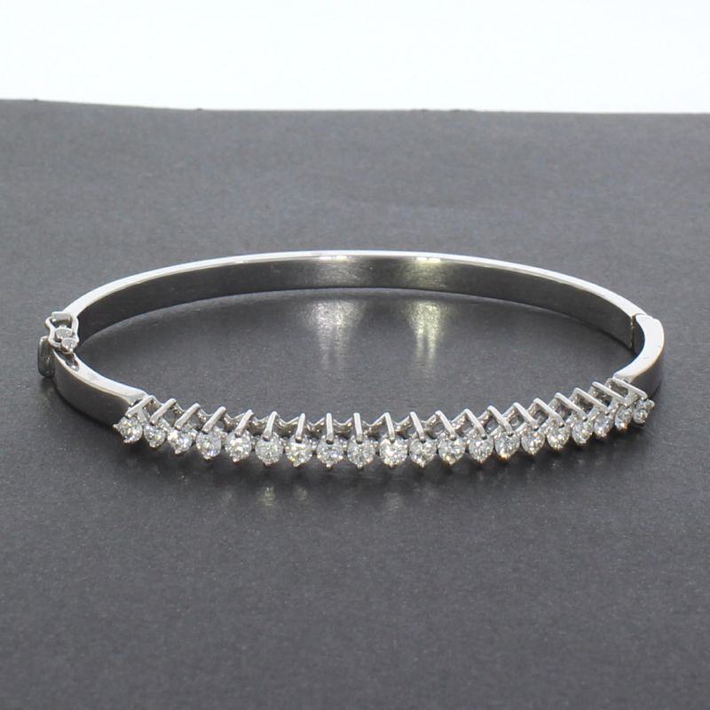 Brillant Armreif Weißgold 750 18 Karat 1,16 Ct 