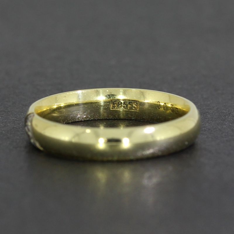 Brillantring Gelbgold 585 14 Karat 0,03 Ct 