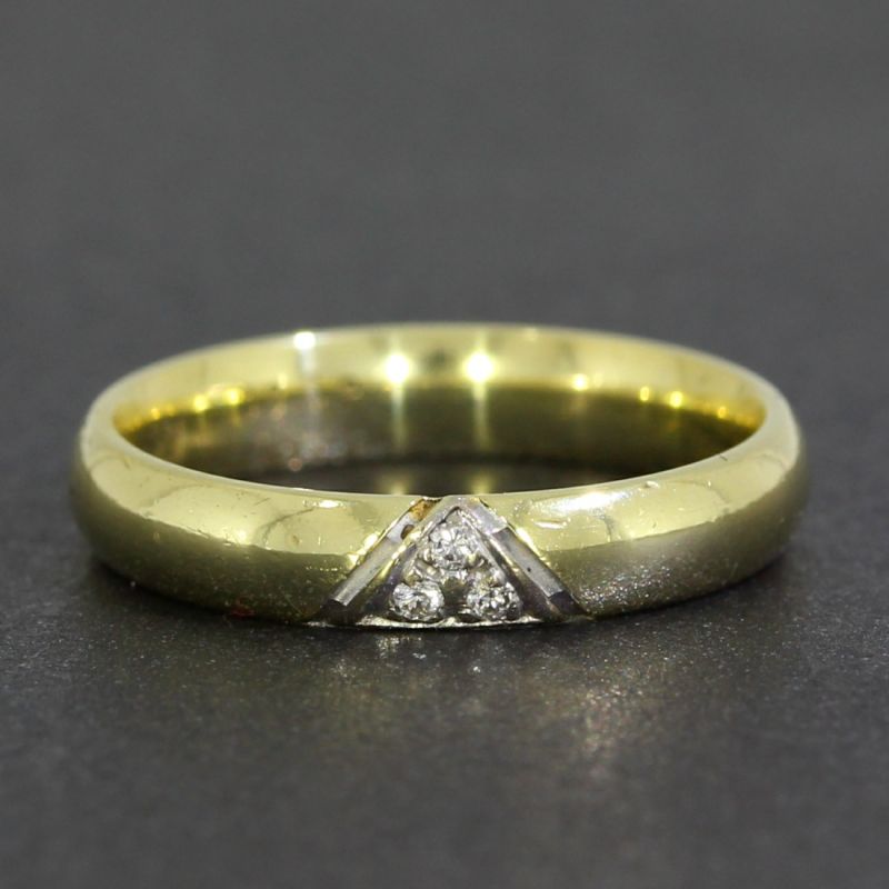 Brillantring Gelbgold 585 14 Karat 0,03 Ct 