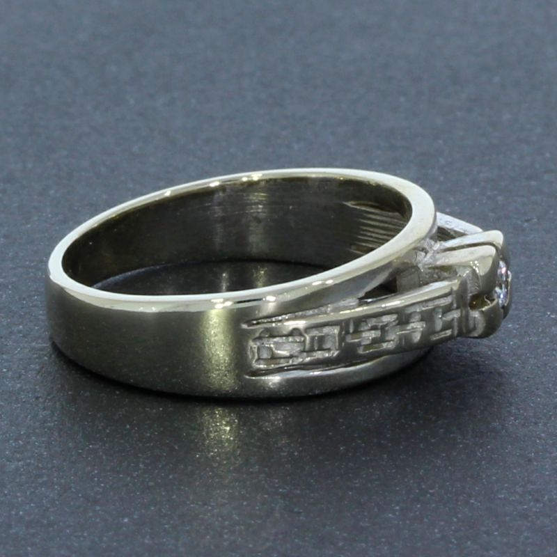 Brillantring Weißgold 585 14 Karat 0,04 Ct 