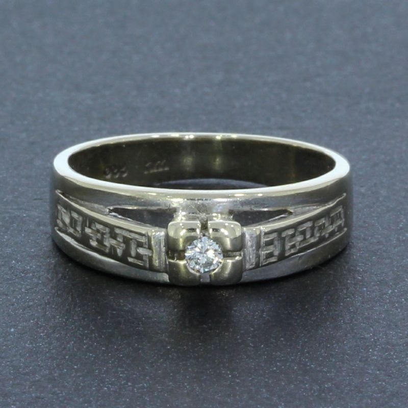 Brillantring Weißgold 585 14 Karat 0,04 Ct 