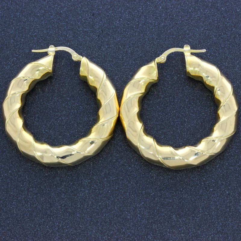 Creolen Gelbgold 585 14 Karat 