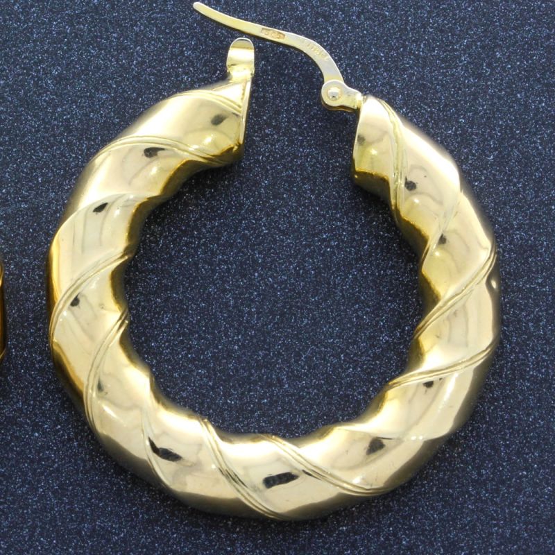 Creolen Gelbgold 585 14 Karat 