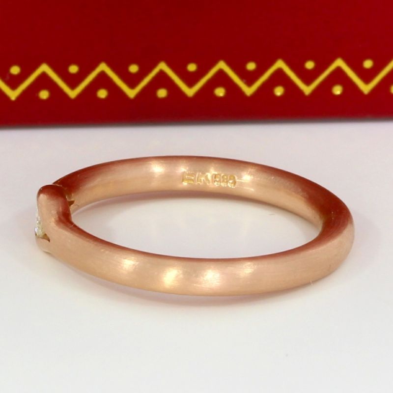 585 Goldring mit Brillant 0,06 ct