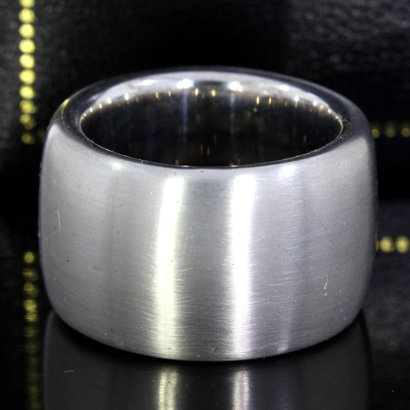 Ring / Bandring Kreuz in 750/- Weißgold 48 Brillanten Größe 54