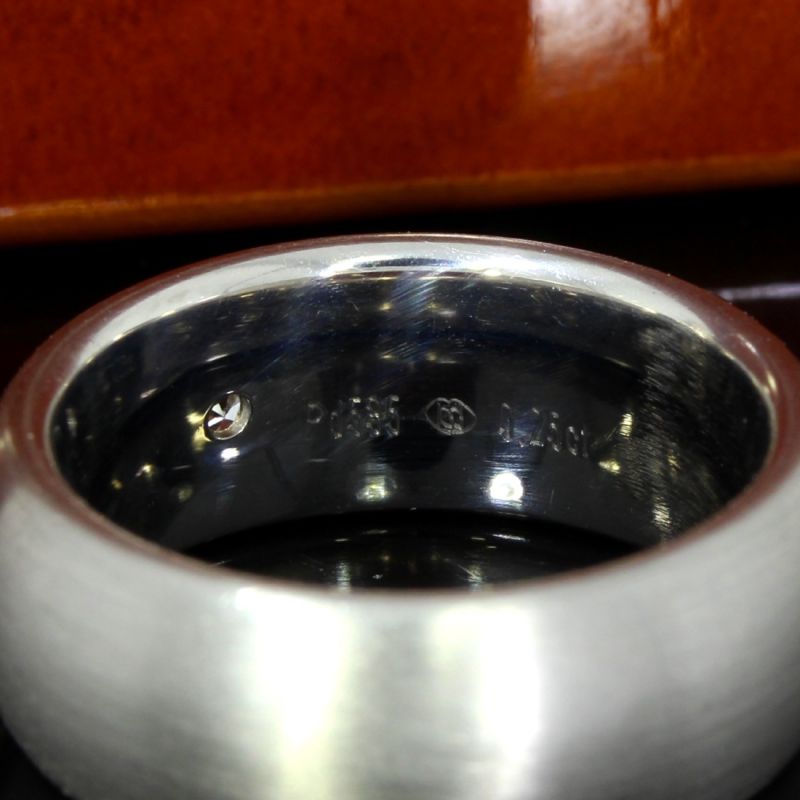 585 Palladiumring mit Brillant 0,25 ct