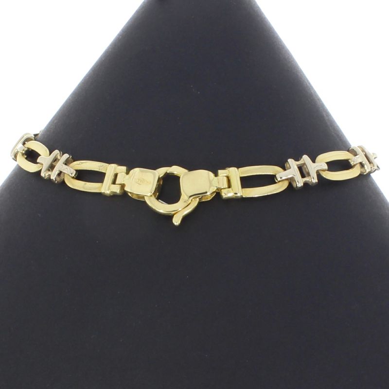 Designarmband Bicolor 750 18 Karat 18 cm 