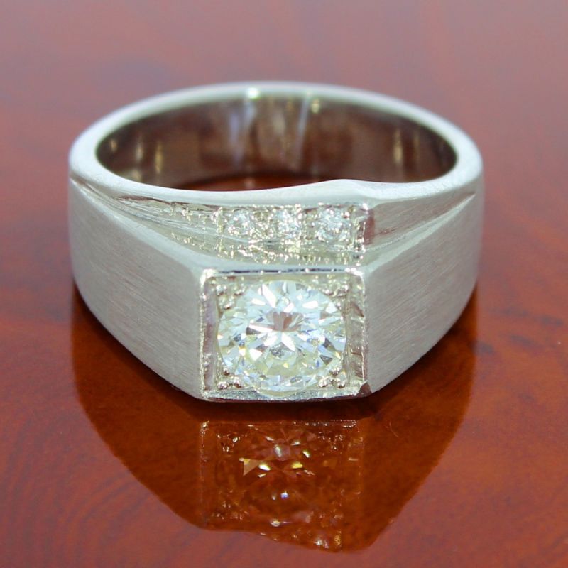 Diamant Ring 900 Platin 1,15 Carat