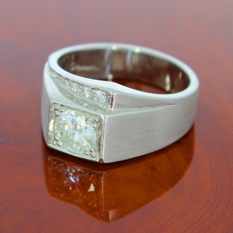 Diamant Ring 900 Platin 1,15 Carat
