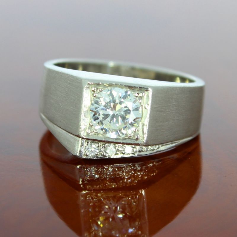 Diamant Ring 900 Platin 1,15 Carat