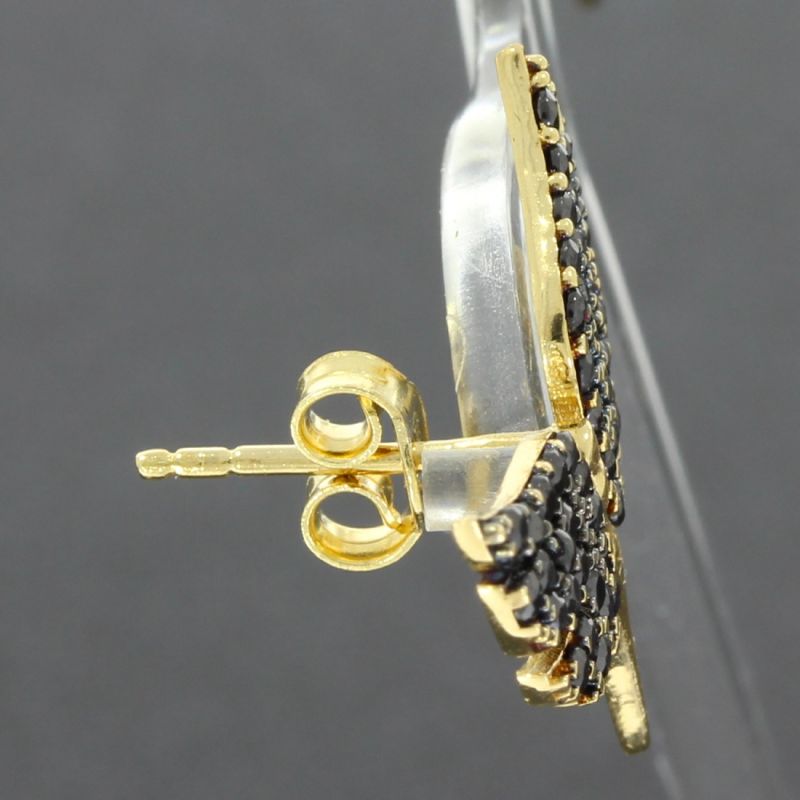 Engel Onyx Ohrstecker Gelbgold 585 14 Karat 